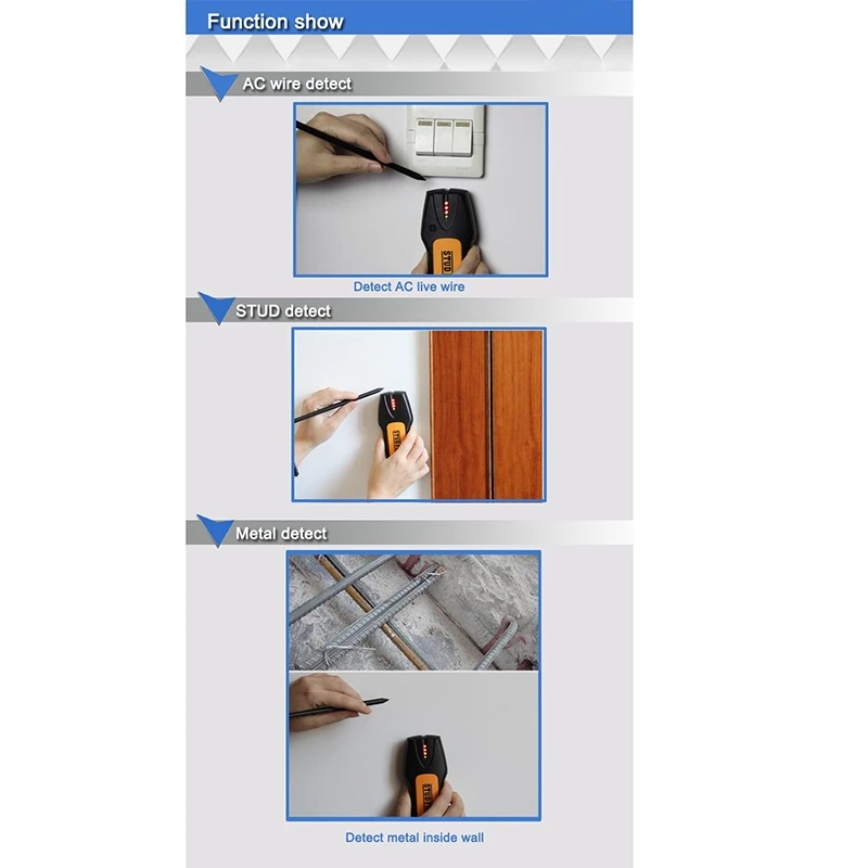 เครื่องตรวจจับโลหะ3 in 1 TS78B กระดุมไม้โลหะแรงดันไฟฟ้า AC ลวดสด