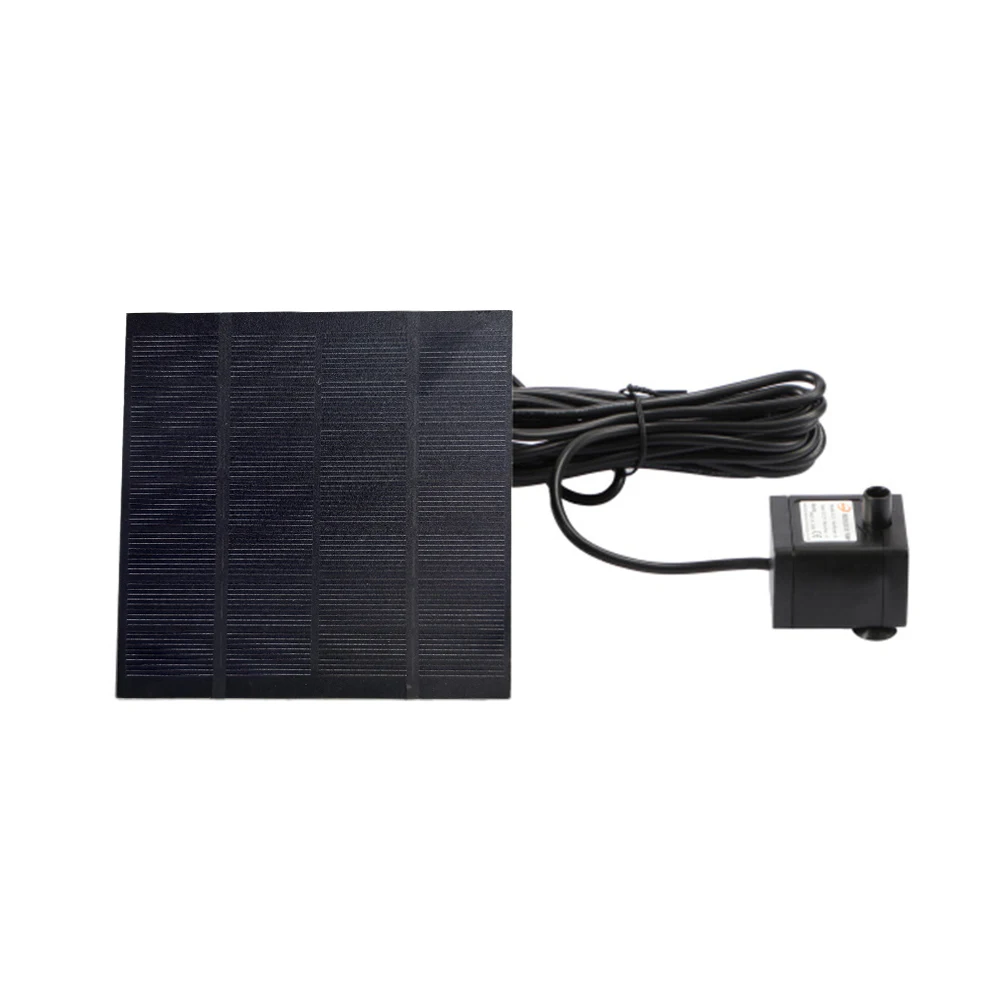 Solar Panel Powered Water Feature Pump with Nozzles Solar Fountain Pond Pump Kit Solar Pond Pump for BirdBath Garden Small Pond
