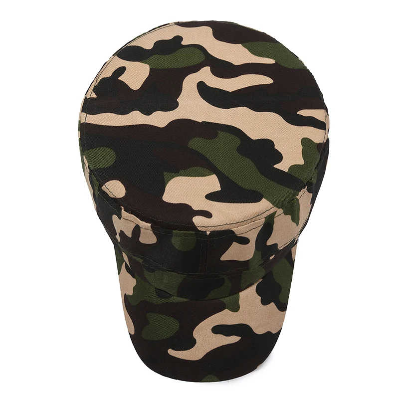 หมวกลายพราง, หมวกฝึกทหารนักเรียน, หมวกเบสบอลทรงแบนบังแดดกลางแจ้งสําหรับบุรุษและสตรี, หมวกกันฝุ่นสําหรับคนงาน,