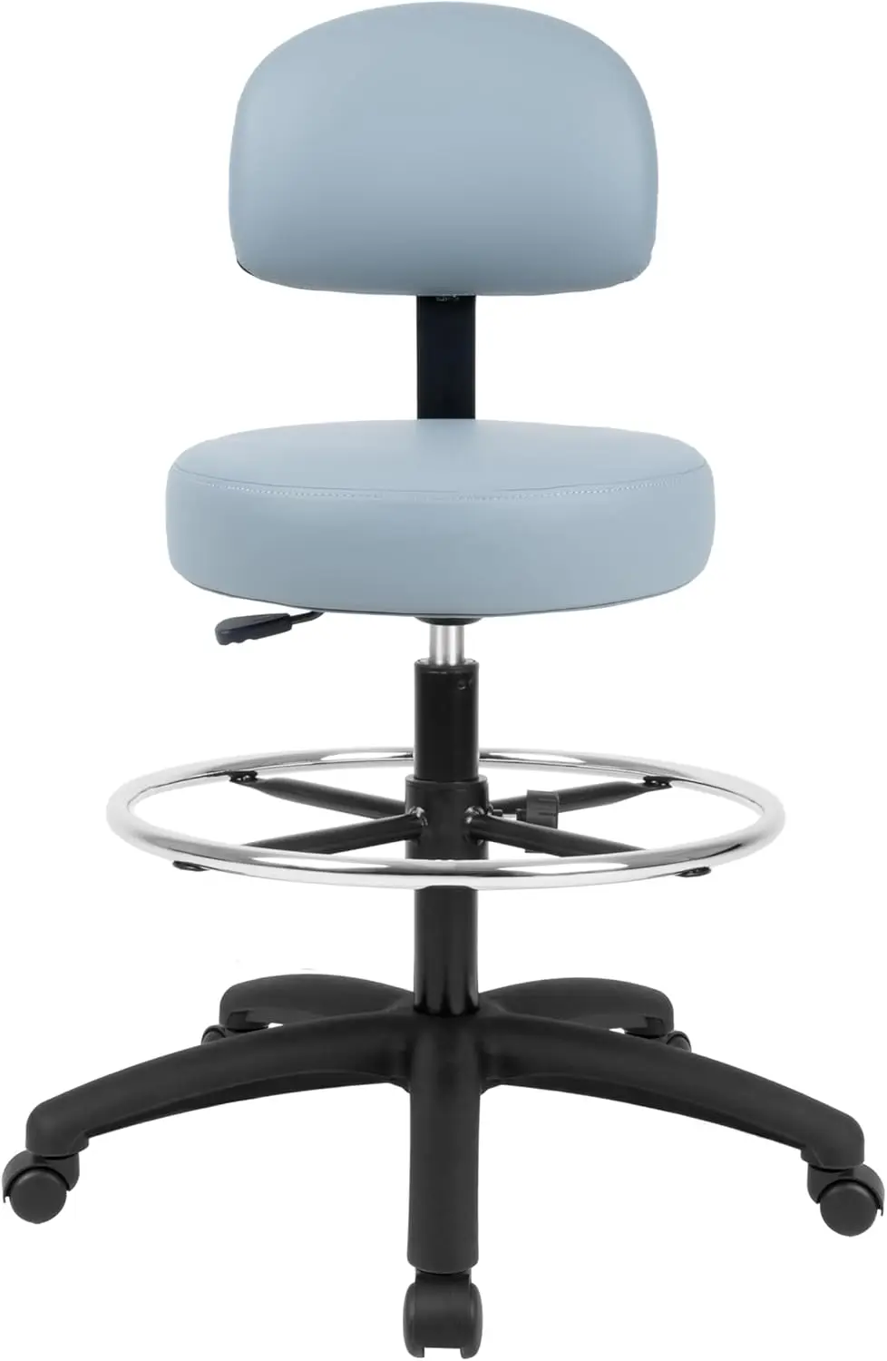 Silla Master ajustable/taburete para salas de exámenes, laboratorios, oficinas de médicos y dentistas. ¡Fácil de limpiar! Altura del asiento de 24 pulgadas-34 pulgadas