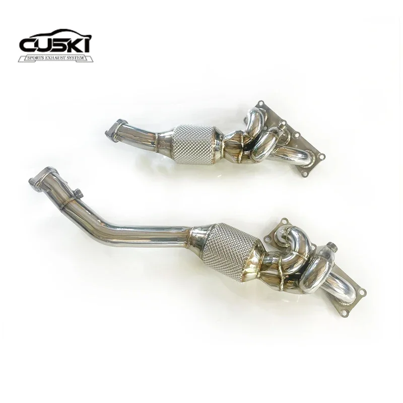 Pertains to BMW 325 E46 N52 2.5/3.0 2005-2009 exhaust drain pipe exhaust manifold 304SUSAutomotive Exhaust Modification Fittings