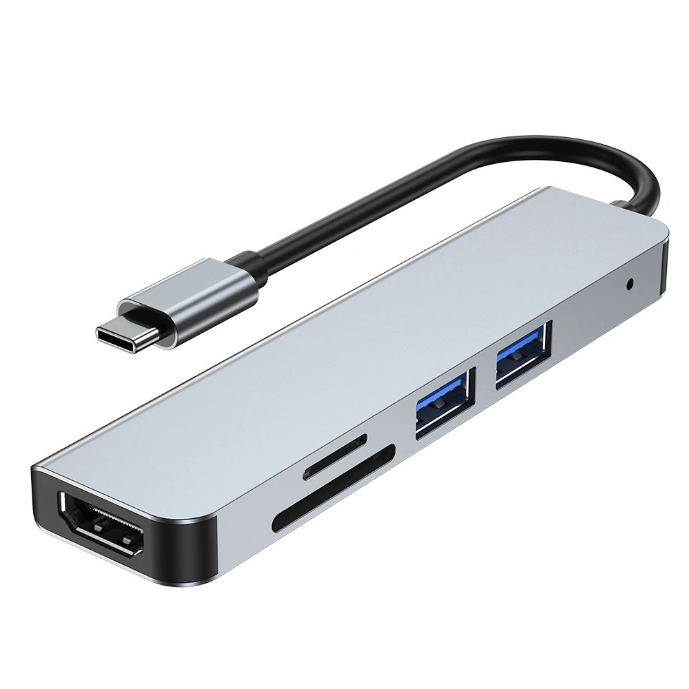 USB HUB Card Reader Adapter 5 in 1 USB C to USB 3.0 Dock for 2021  M1 MacBook Pro Accessories USB-C Type C 5 Splitter USB C HUB