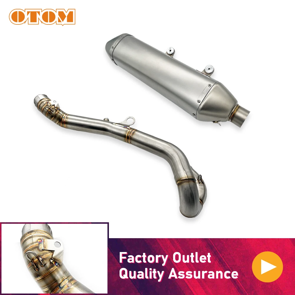 

Motorcycle Exhaust Header Pipe Muffler Tail Connect Tube For KTM SXF XCF EXC HUSQVARNA FC FE FX FS 250 350 450 500 501 2016-2019