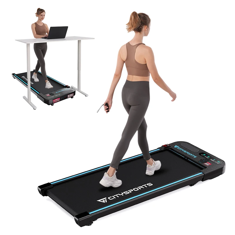 CITYSPORTS PRO Treadmill, Walking Pad with Remote Control & LED Display, Under Desk Treadmill, Easy to Move, Bluetooth Speaker
