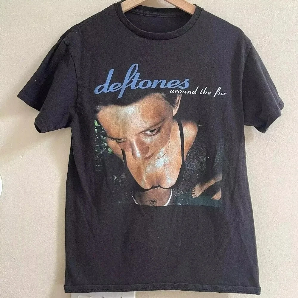 

Deftones Around The Fur Men Women Printed T-Shirt Black Band Unisex Cotton Summer Street Harajuku T Shirts