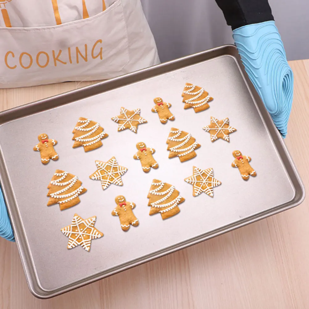 

Silicone Oven Gloves Heat Resistant Mitts Non Slip Baking Mitten Anti Scald Kitchen Pot Holder Thermal Insulated Gloves