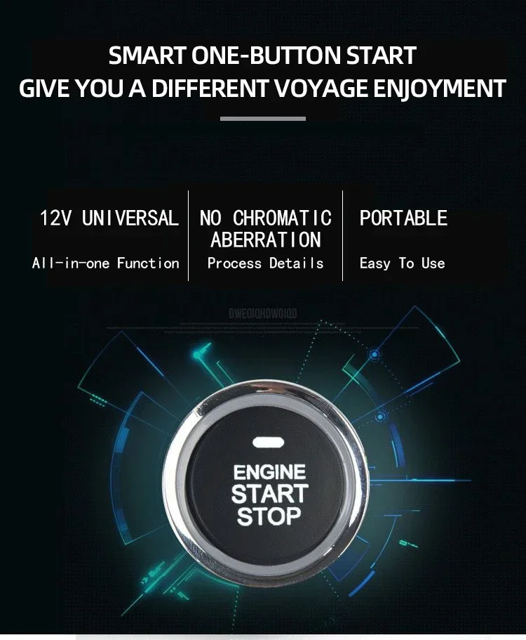 Universal Auto Start Stop Keyless Entry System Alarm One-button Modified Smart Key For Bmw/Ford/Kia Car Accessories