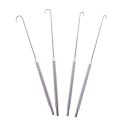Pet Spay Snook Hook Animal Ovaries Removal Hook Vet Ovariectomy Dogs Cats Surgical Instruments Ball Type 6mm 8mm 10mm 12mm 1PCS