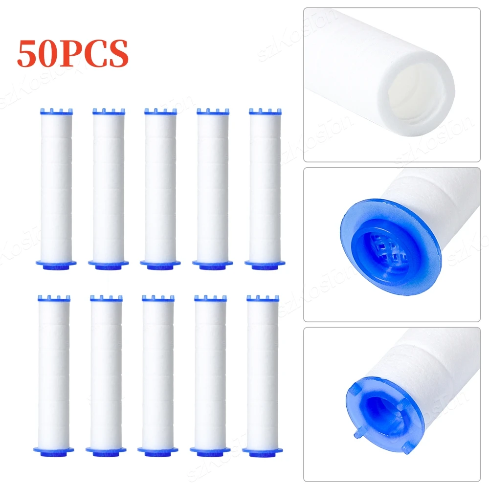 

50PCS Shower Head Filter Replacement Showerhead Remove Chlorine/Fluoride/Hard Water/Calcario Hygienic Bathroom Accessories