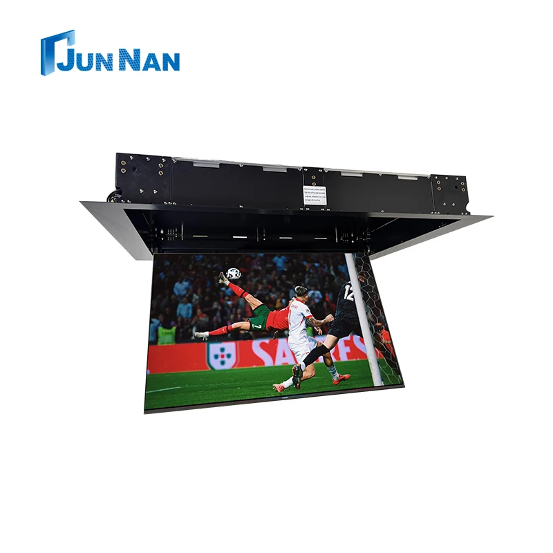 Motorized TV Lift Ceiling Adjustable Steel LCD Bracket with Remote Control Electric TV Stands TV Ceiling Lift Machenism