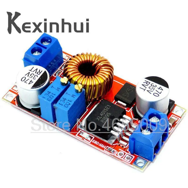 2 in 1 XL4015 5A Adjustable Power CC/CV Step-down Charge Module LED Driver Voltmeter Ammeter Constant current constant voltage