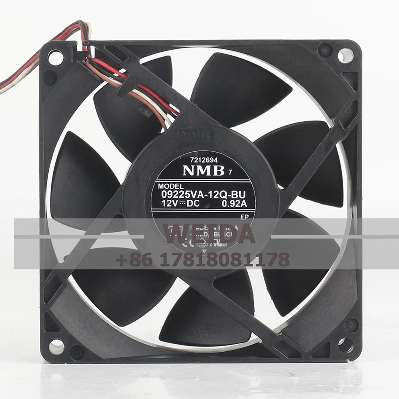 Original NMB 09225VA-12Q-BU 12VDC 0.92A 9025 4-wire high air volume chassis cooling fan 90*90*25MM