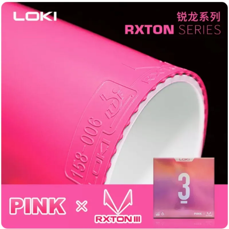 

LOKI RXTON 3 COLORFUL Table Tennis Rubber Sticky Pips-In Blue Pink Purple Green Ping Pong Rubber with Sponge for Loop & Control
