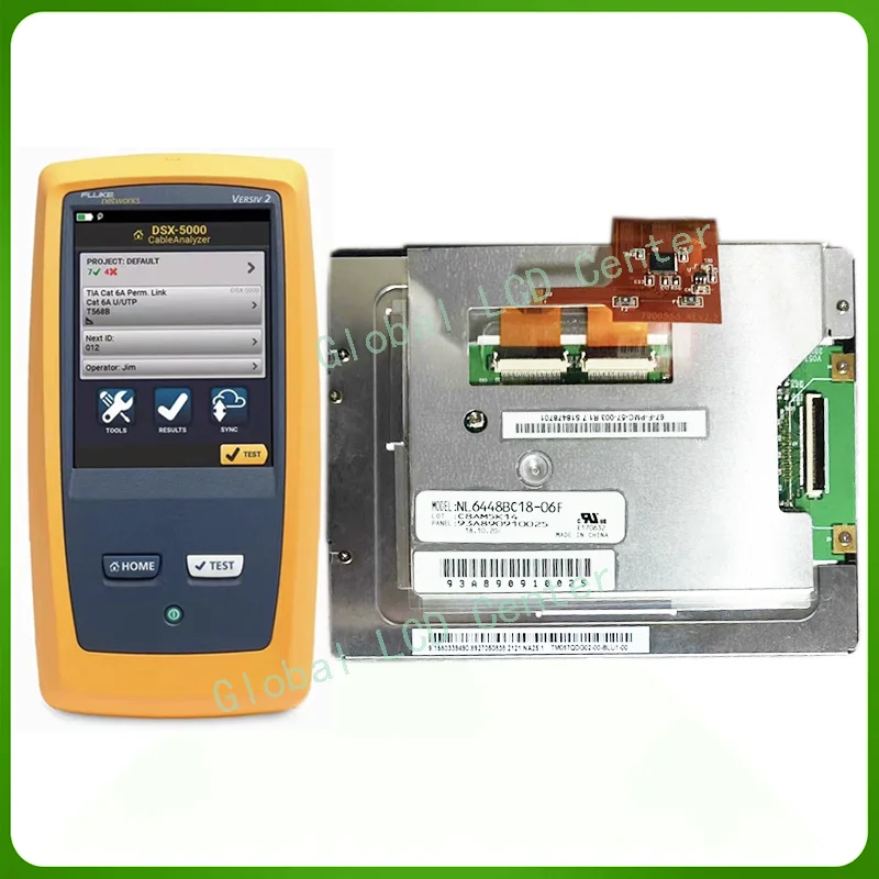 

5.7 inch LCD Screen display with touch screen digital for Fluke DSX 5000 DSX8000 DSX5000 DSX-5000 DSX-8000 test instrum