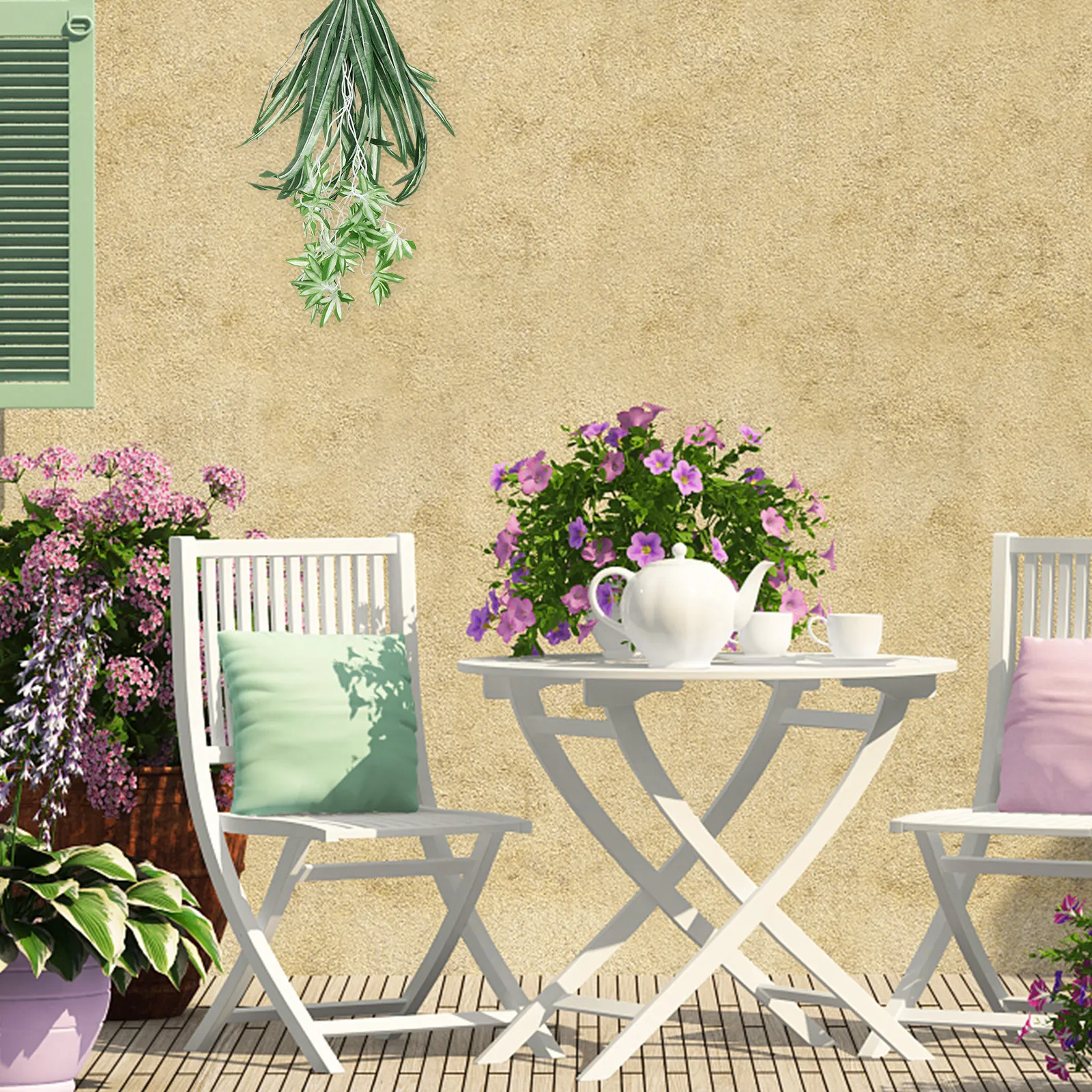 Spider Plant Hanging - 1 unidade de Planta Artificial Realista
