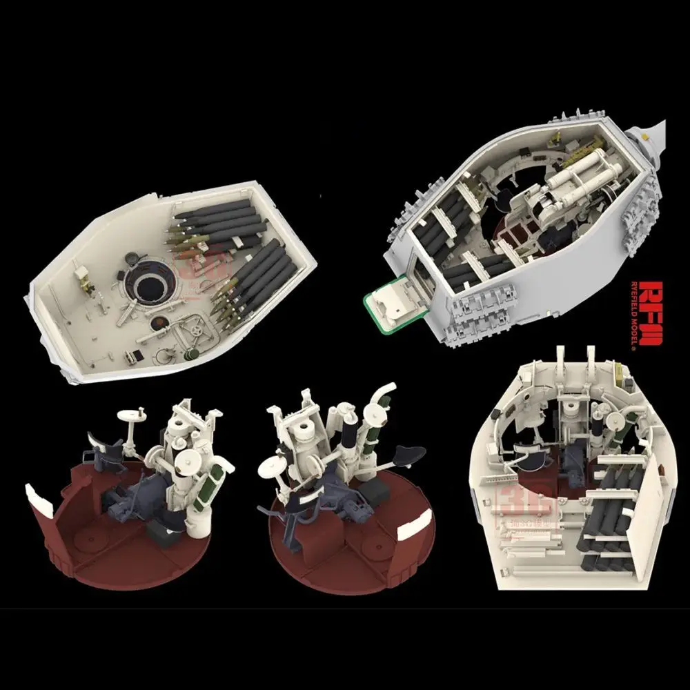 متوفر 1/35 RFM RM-5146 الألمانية الملك النمر خزان ثقيل طبعة عالية الدقة هيكل داخلي كامل نموذج أطقم الهدايا اللعب