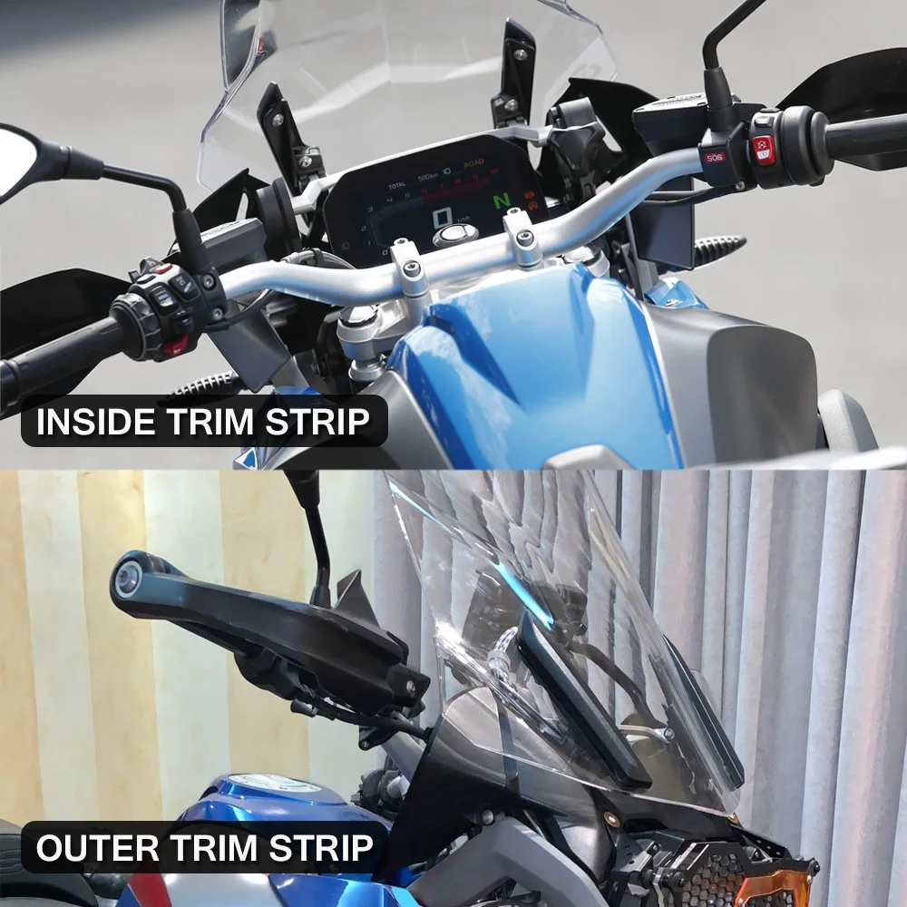 調整可能なウィンドスクリーンホルダー,BMW gs r1250,r1200 lcアドベンチャー2013-2021,フロントガラス,トリムストリップ用