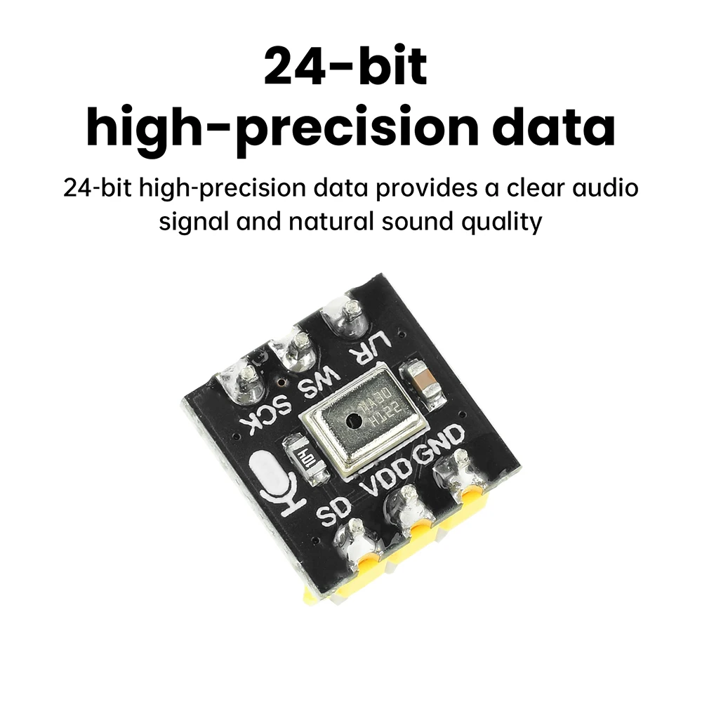 MS4030 Omnidirectional MEMS Mic Module 24Bit I2S Output 1.6-3.6V Wide Voltage For Wearable Device Acoustic Monitoring