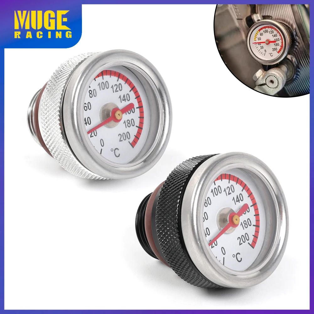 MUGE-M20x1.5 Motorbike Oil Temperature Gauge Engine Temperature Gauge Accessories For Haojue TR300 / Harley-davidson X350 CAP025