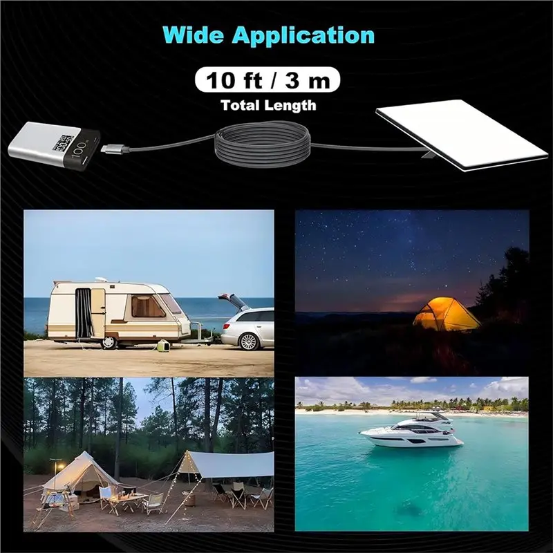 For Starlink Mini USB-C To DC For Power Cable,9.8FT 18AWG Waterproof, 45W PD Fast Charging For Power Bank& Adapter - view 6