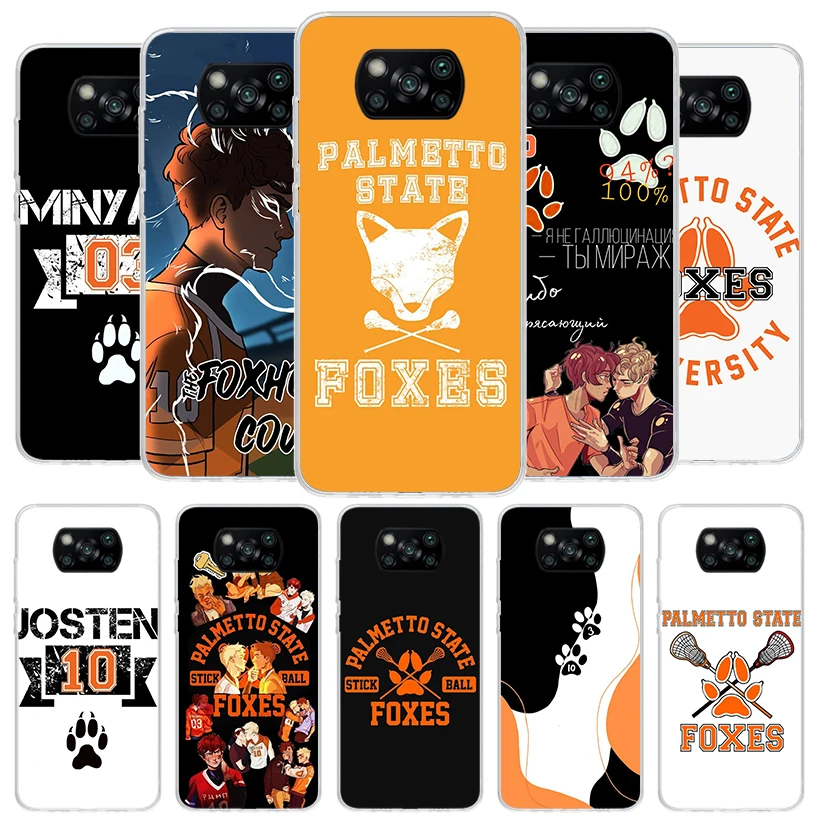 Andreil All For The Game Palmetto State Foxes Cover Phone Case For Xiaomi Poco X6 X5 X4 Nfc X3 Pro F6 F5 F4 Gt F3 F2 F1 M5S M4 M