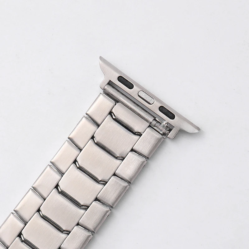 Tali baja tahan karat untuk jam tangan Apple, tali jam tangan Apple, sabuk gelang correa logam, seri iwatch 7 6 5 SE 8 Ultra 49mm 45mm 41mm 40mm 44mm