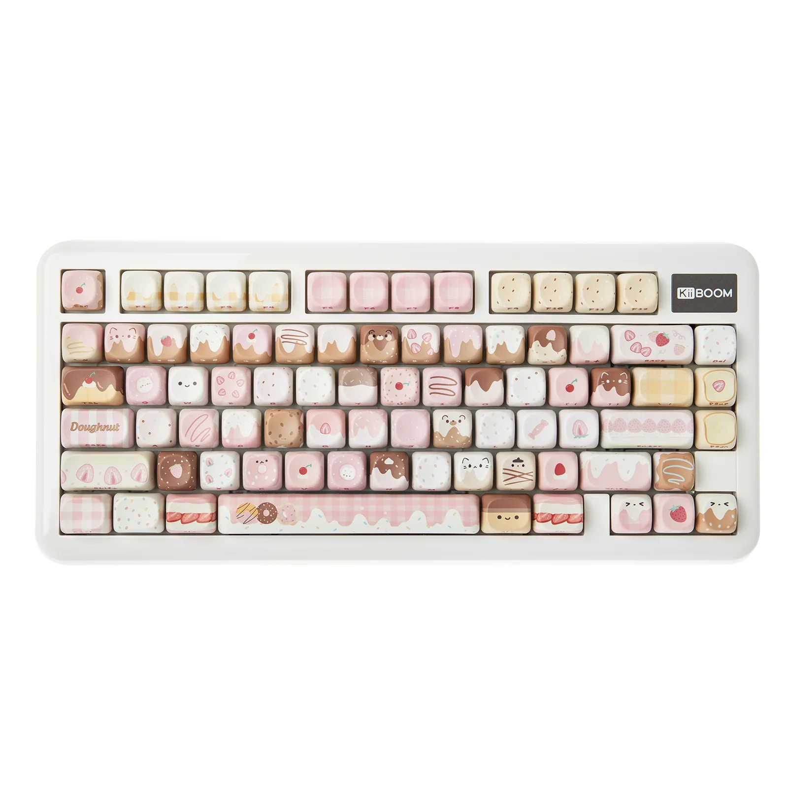 KiiBOOM Dough Fluff Keycap 144(MOA)/143(Cherry) 5-Side Dye-Sublimation Keys for 60%/65%/75%/TKL/Full-sized Mechanical Keyboard