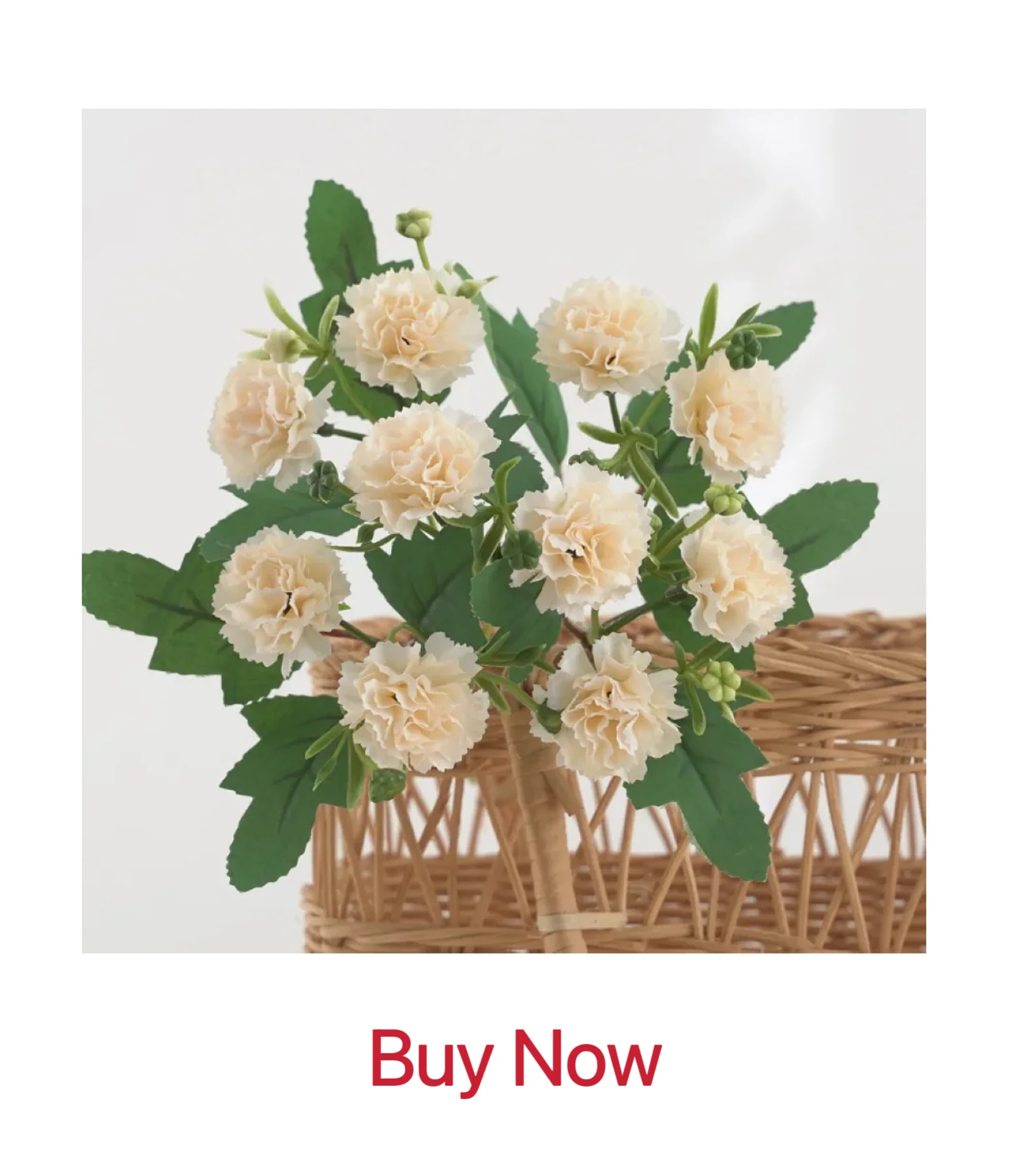 6Pcs 11Cm Künstliche Blumen Seide Mini Nelke Hochzeit Handwerk Kranz Zubehör Weihnachten Diy Hause Decortion Scrapbooking – Detail 5