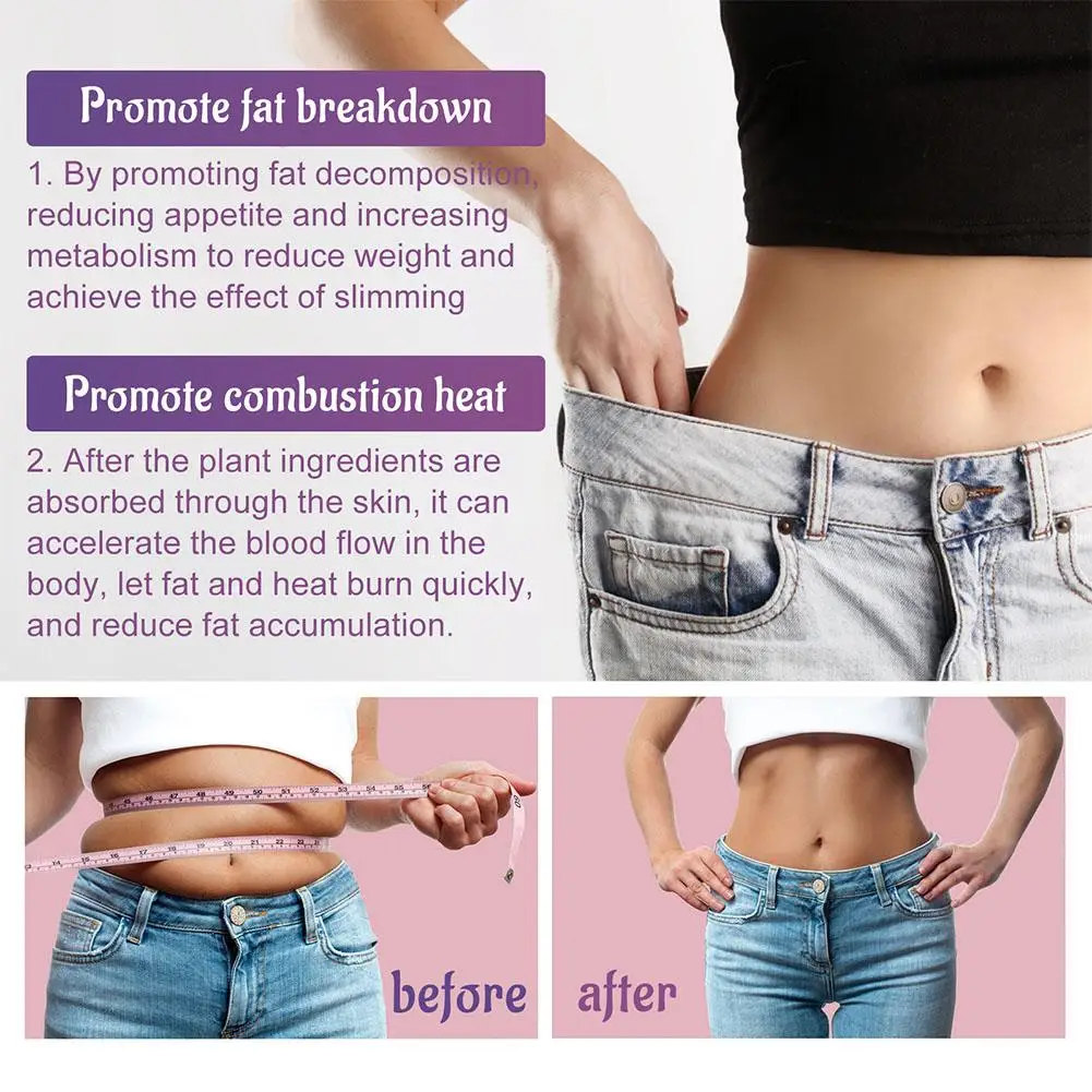 10pcs/box Herbal Lazy Shaping Navel Patch Skin Tightens The Abdomen Tightens Leg Fat Warms The Abdomen Body Care Products ﻿