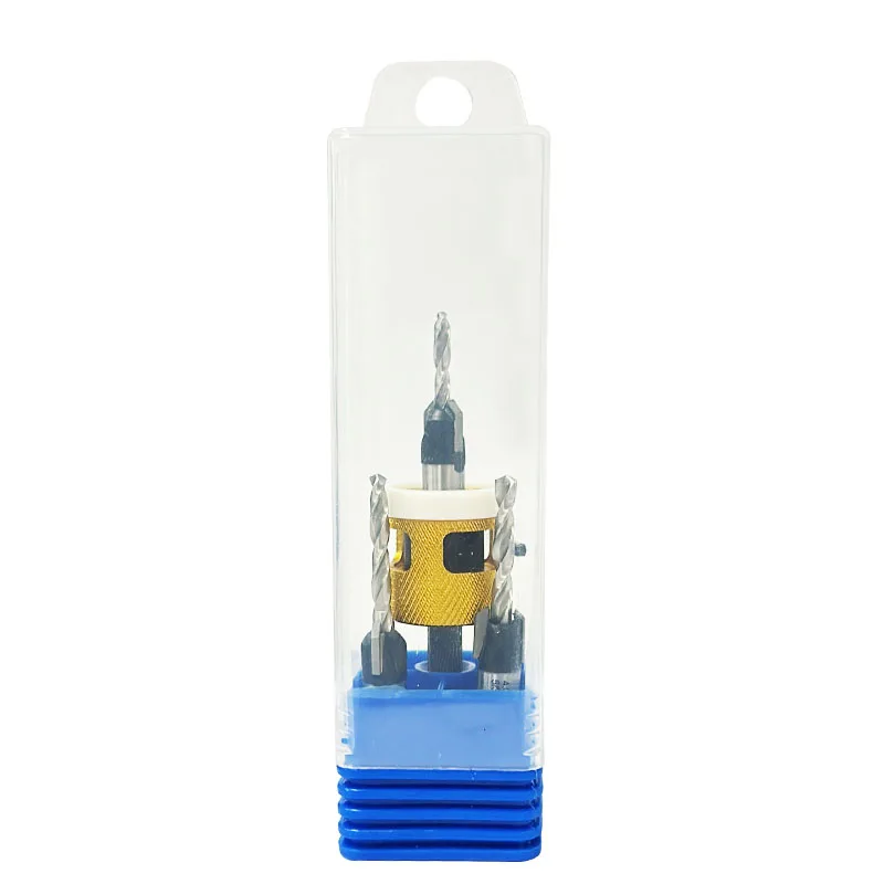 Juego de brocas para avellanador, brocas cónicas HSS M2 #10 #12 #14, 3/8 "de diámetro X (1/8'', 9/64 '', 5/32''), con punta de carburo de 82 °, 3 piezas