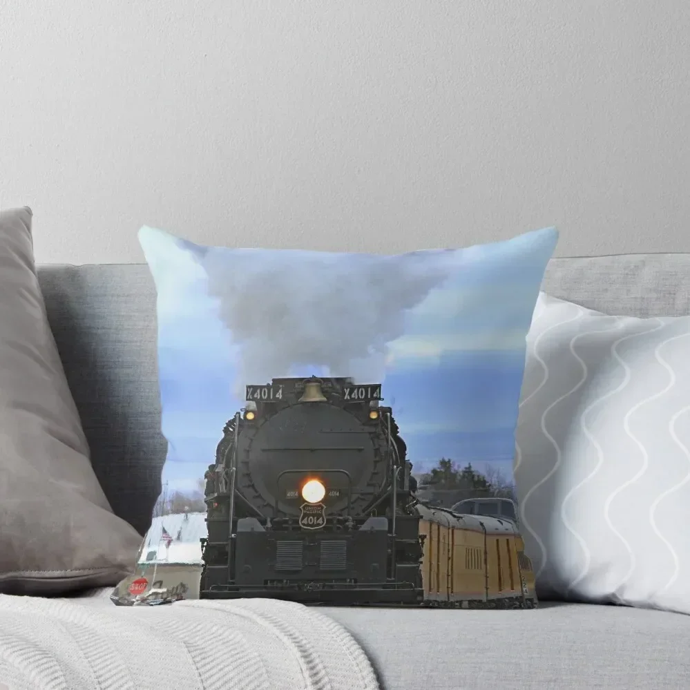 

Big Boy 4014 with smoke,steam, and clouds Throw Pillow luxury home accessories Christmas Pillow Cases Christmas Covers pillow