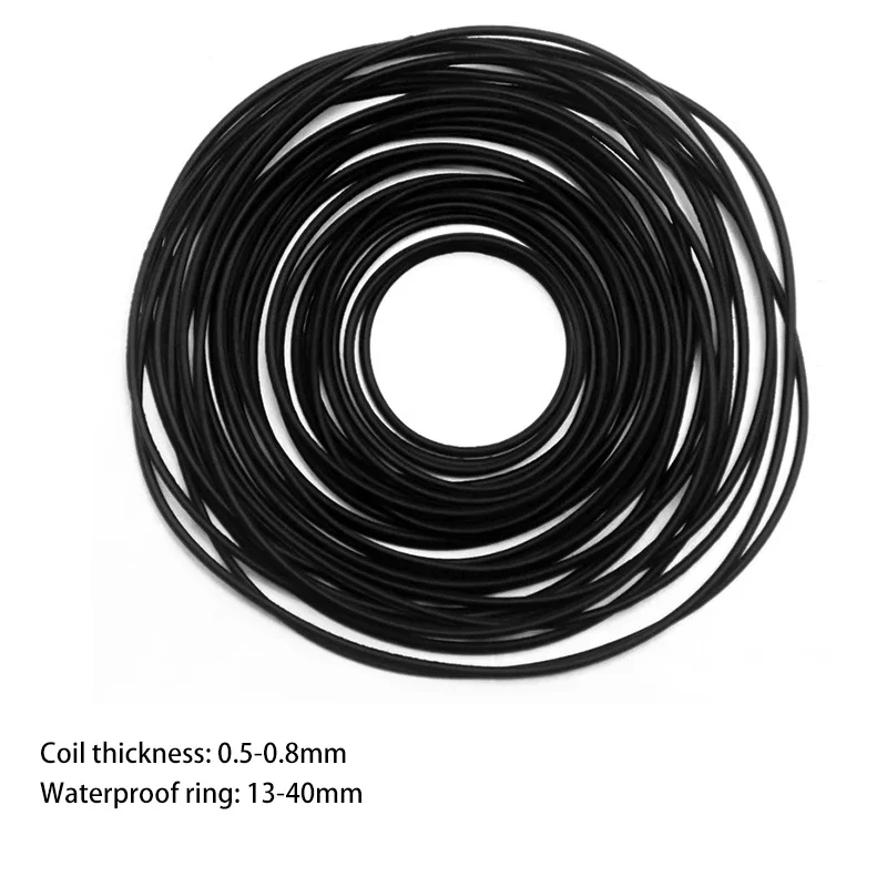 0.5/0.6/0.7/0.8/0.9mm Watch O-Ring Waterproof Rubber Watch Back Cover Gaskets Watch Repair Tool For Watchmaker Tools Accessory