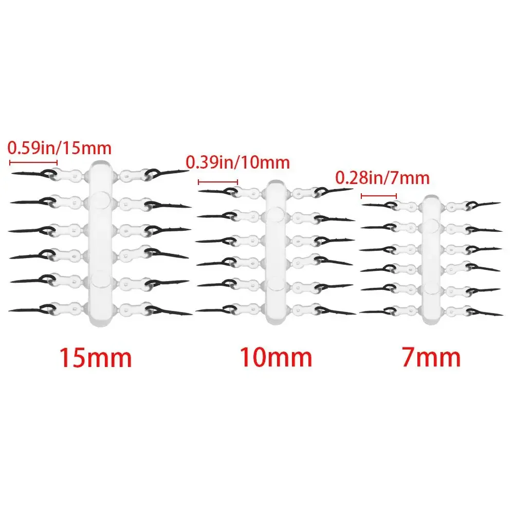 12 stücke Gerade Schaft Haken Quick-Rigging Nadel Karpfen Angeln Haken Köder Stachel Boilies Pin Klar Gummi Mais locken Ronnie Haar Rig – Detail 2