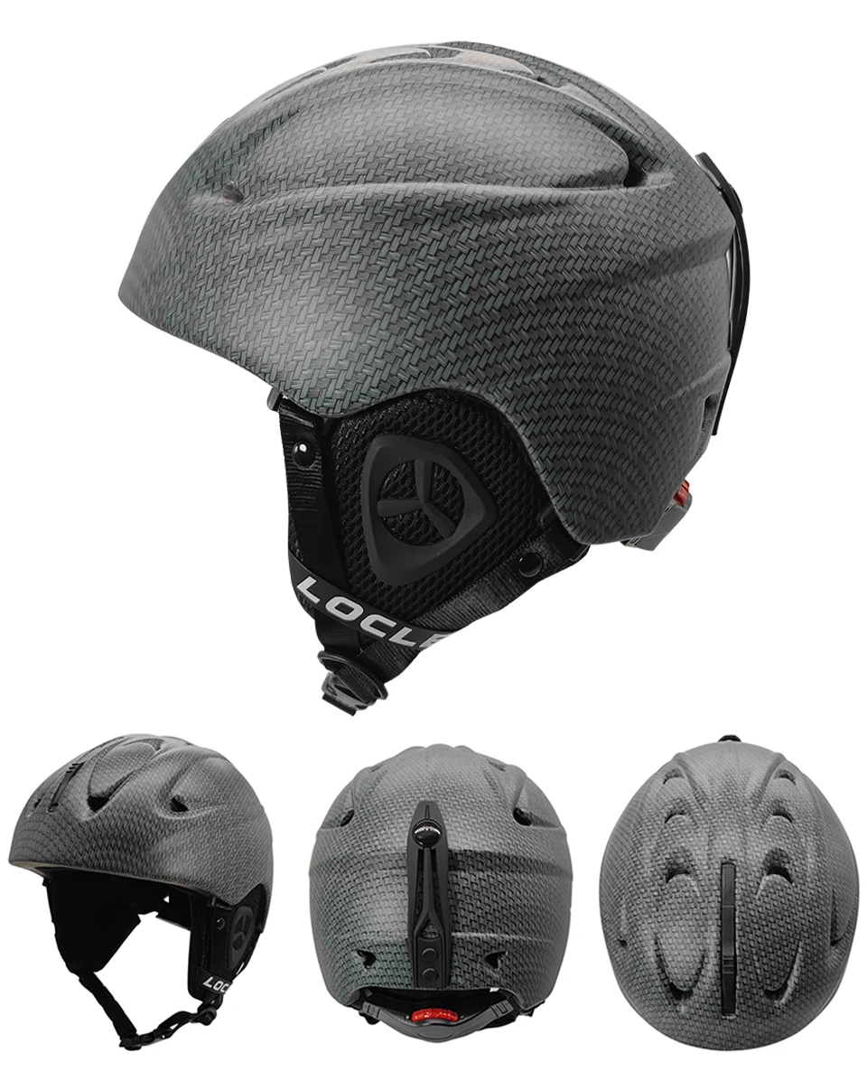 LOCLE Skihelm Herren Damen Integral geformter Kinder Kinder Skihelm Skateboard Ski Snowboard Motorrad Schneemobil Helm – Detail 7