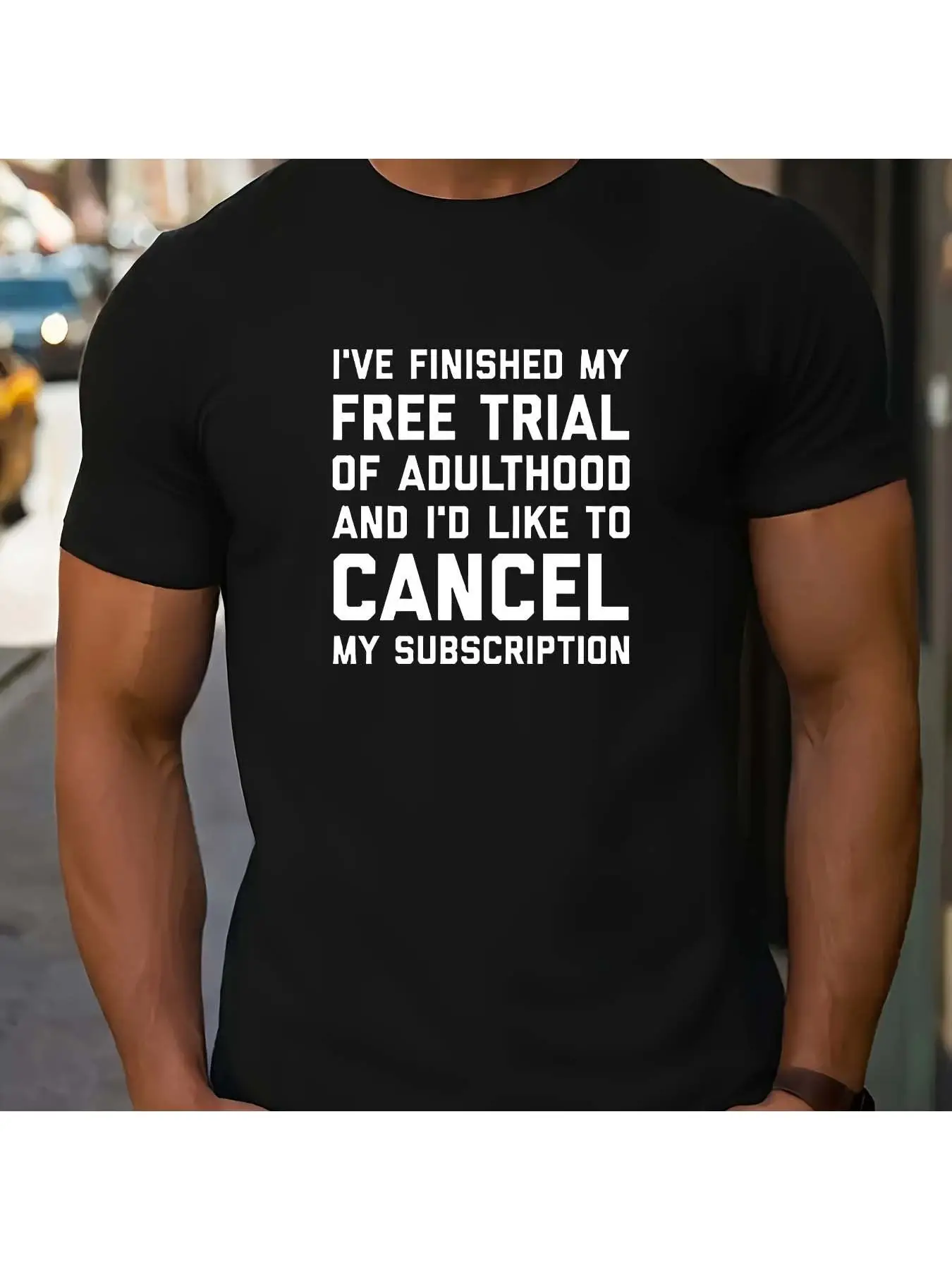 Fun "I have tried the adult version and wish to cancel my subscription" T-shirt - printed adult T-shirt with humorous pattern,