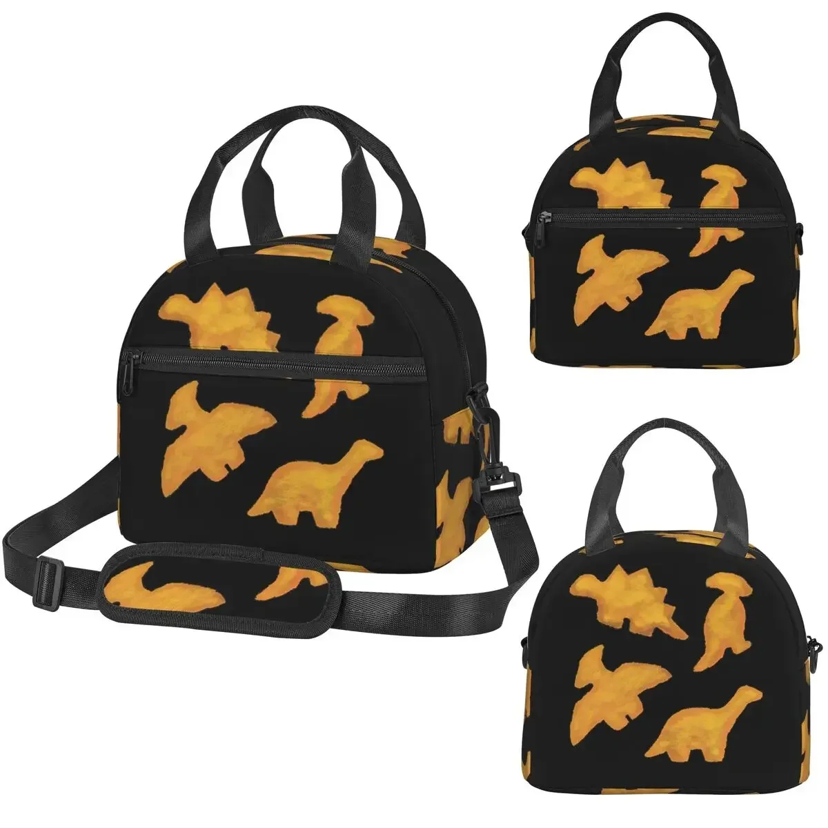 Dino Nuggets 4pc Ranch Attack Bolsa térmica para el almuerzo para mujer, caja térmica para oficina, bolsa térmica portátil para el almuerzo