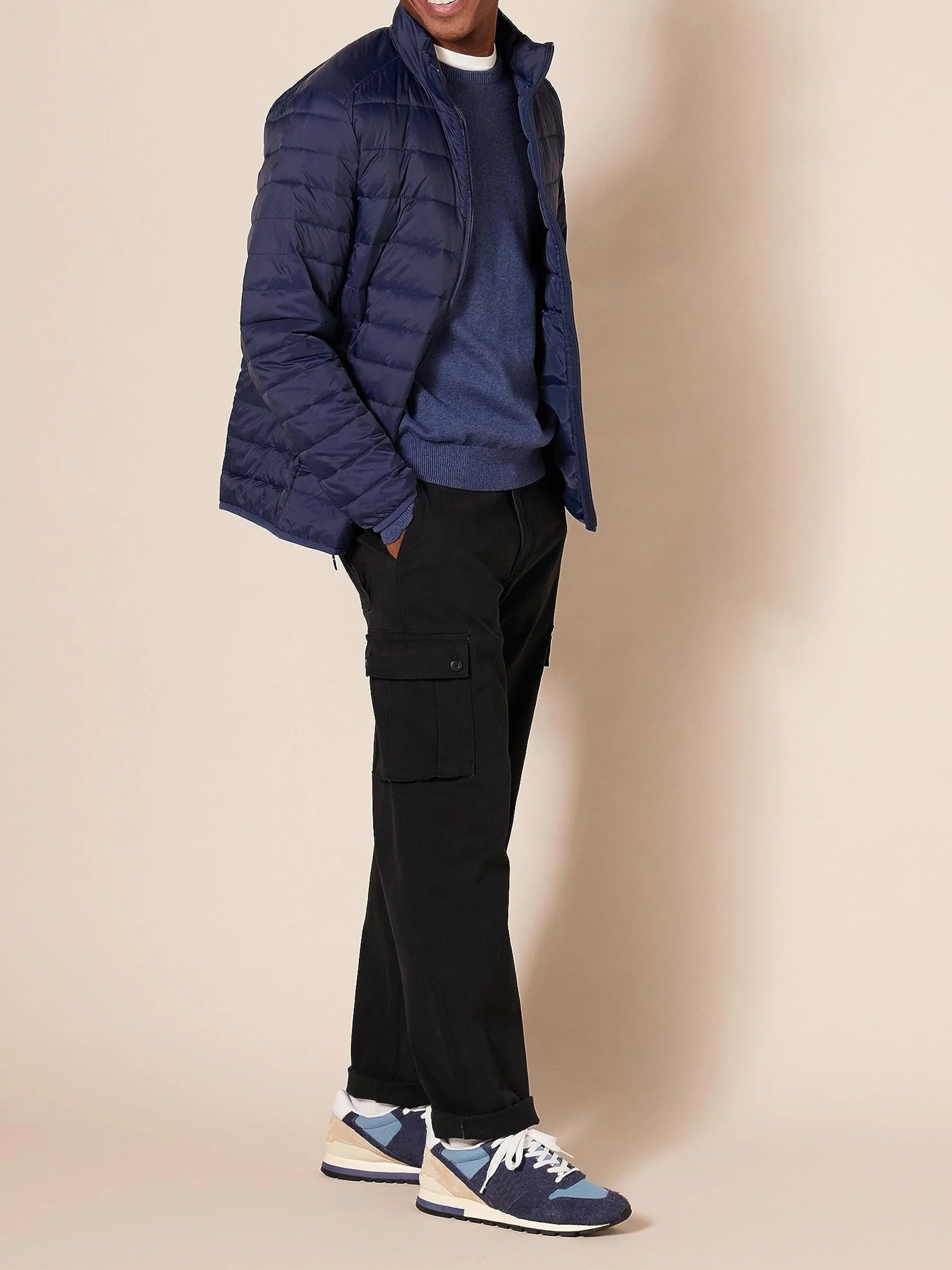 US Plus Big Size Men\'s Spring Autumn Fashion Business Casual Long Pants Suit Pants Male Elastic Straight Formal Trousers Pocket