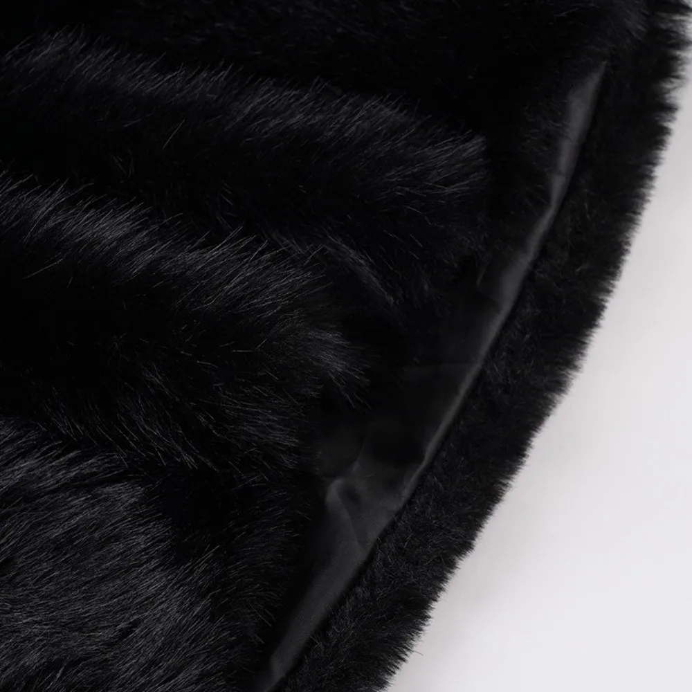 Sexy luxe hippe rok Vintage laagbouw minirok harige kunstbont bodycon rok voor dames