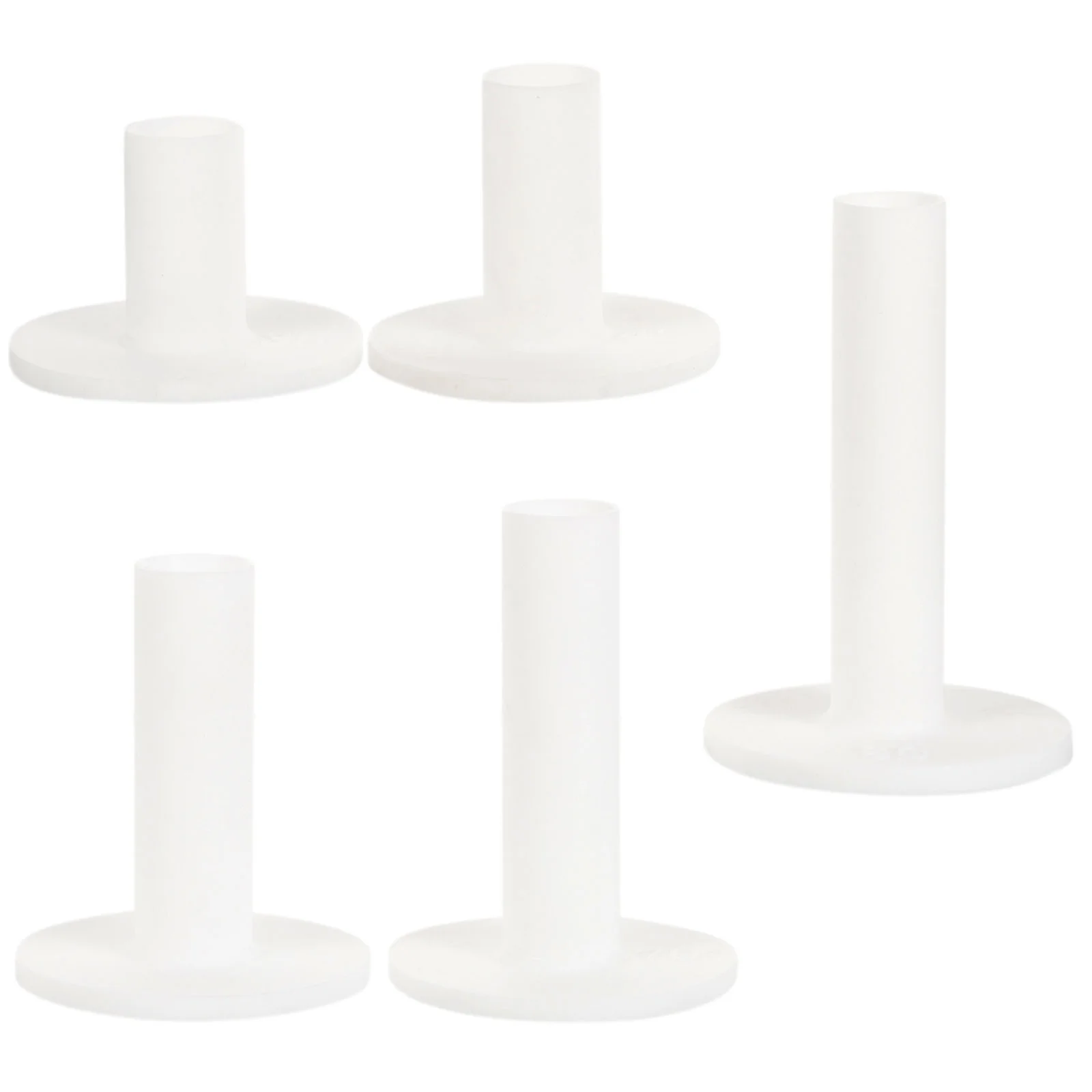 

5 Pcs Golf Pins Golfs Ball Holders Wear-resist Tees Balls Flexible Silicone Outdoor Mat Convenient