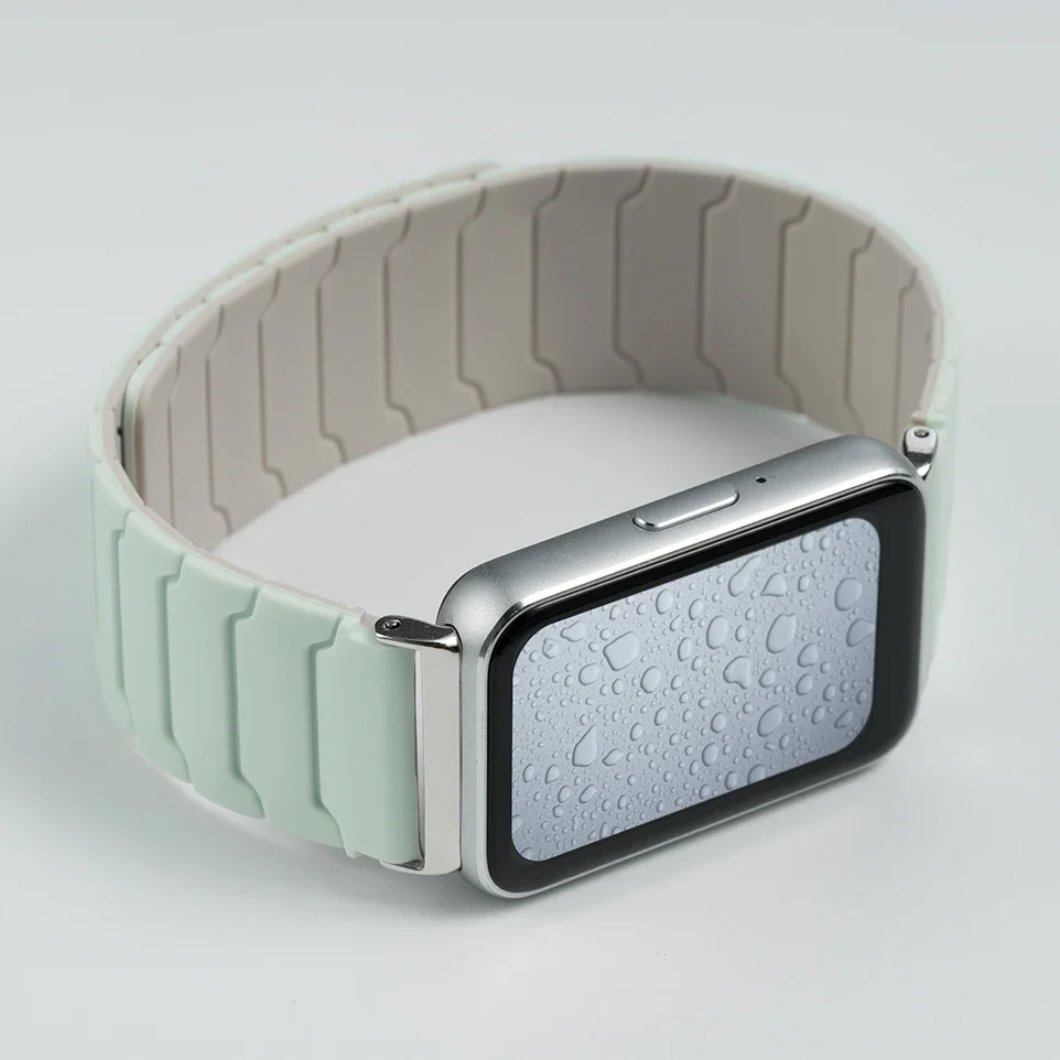 Magnetisches Silikonarmband für Samsung Galaxy Fit 3, verstellbares Uhrenarmband für Samsung Galaxy Fit 3 Smart-Armband, Armband Correa – Detail 6