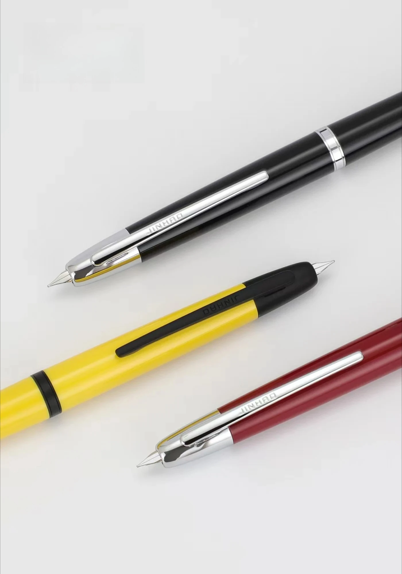 

Ручка-роллер Jinhao 20 с выдвижным механизмом, пером EF/F и конвертером, из полимерной смолы, подарочная ручка для письма