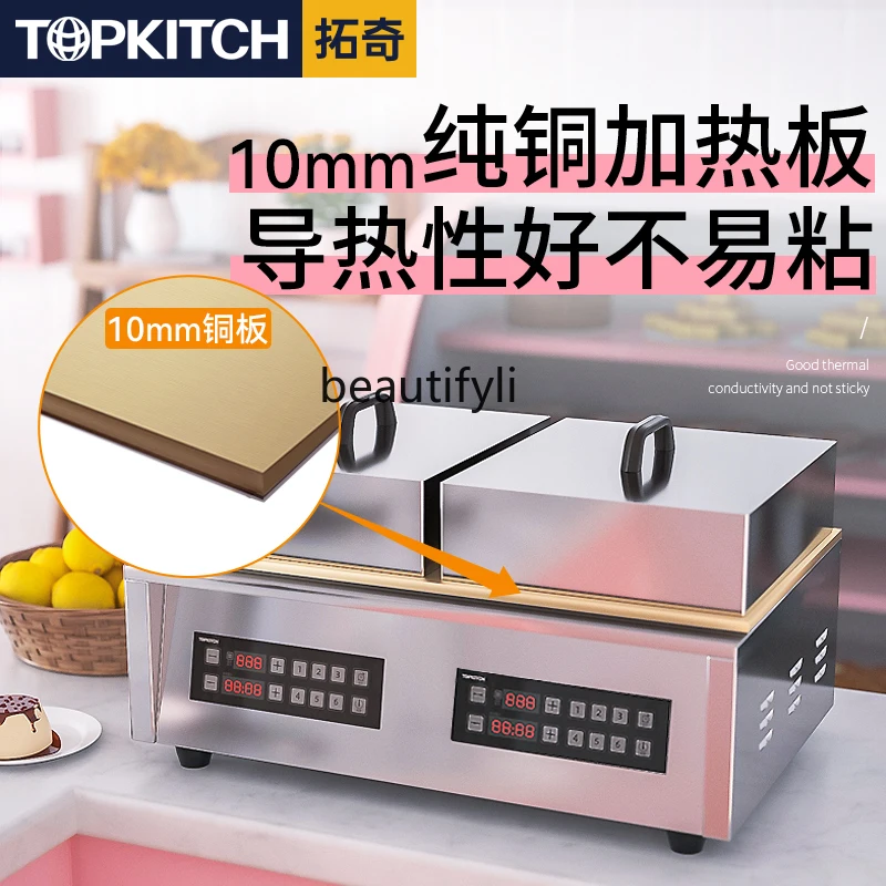 Commercial double head อัจฉริยะอุณหภูมิควบคุม causeway burner มัฟฟินเค้กขนมขบเคี้ยวอุปกรณ์เครื่อง