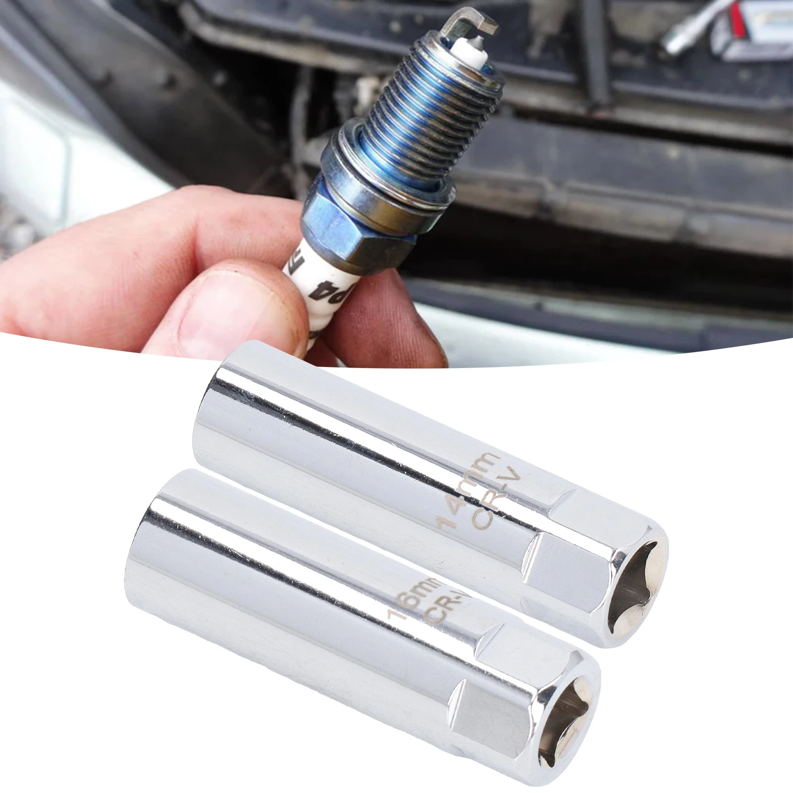 Spark Plug Socket Automotive Parts Spark Plug Socket Magnetic  Ultra Thin Wall Special Removal Tool 12 Point 3/8in