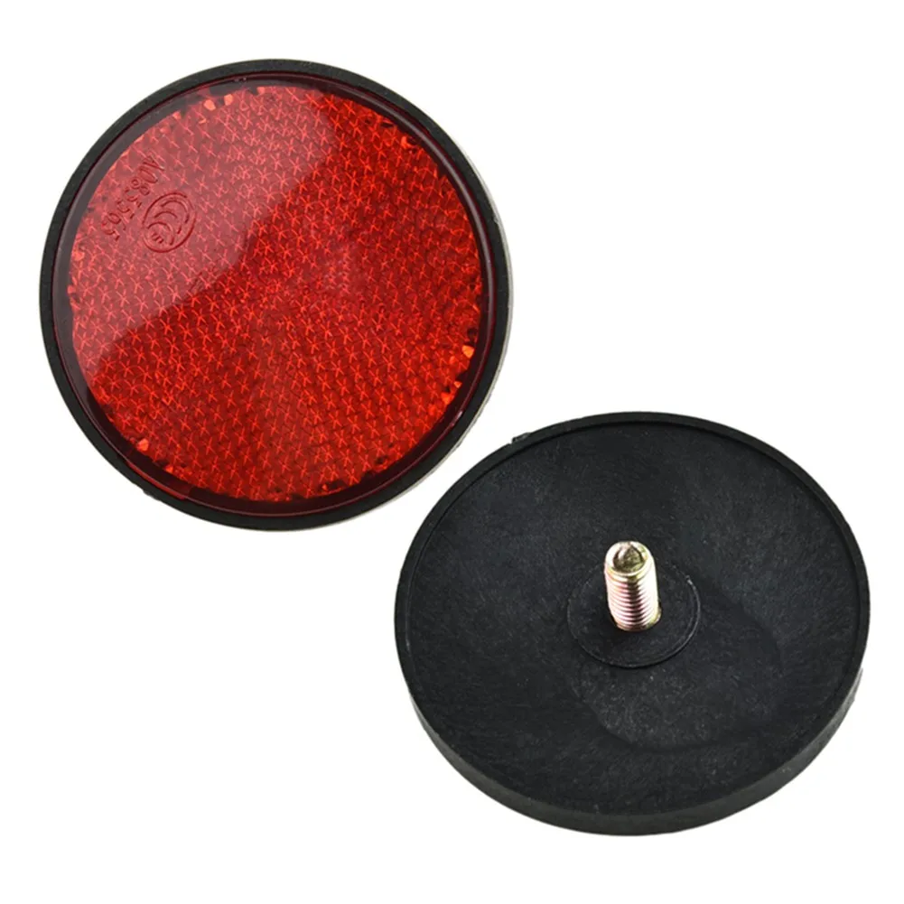 1 Stuks Fiets Ronde Reflector Nacht Fietsen Veiligheid Reflecterende Motorfietsen Electro Fiets Accessoire Gereedschap Groen Rood Wit Oranje