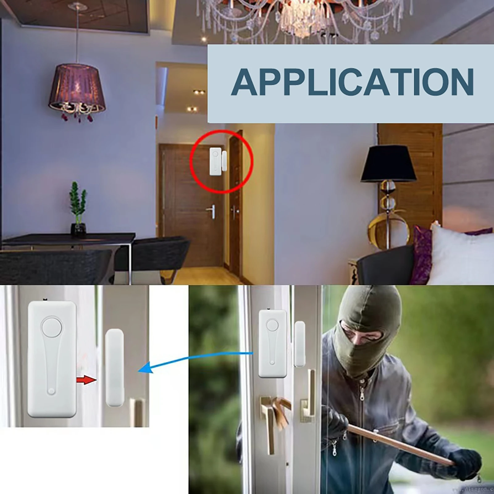 Tuya WIFI GSM Alarm System Kits APP Control Smart Home GSM Security Anti-theft Alarm Set 433MHz Wireless Door Window PIR Sensor