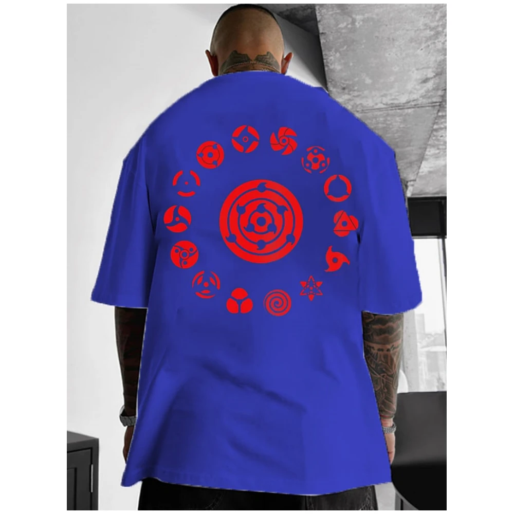 Anime 3D Patterns Print Tees Summer Simple Casual Street Short Sleeve Clothing Male Fashion Oversize O-Neck Tops New Men's T-Shi image 6