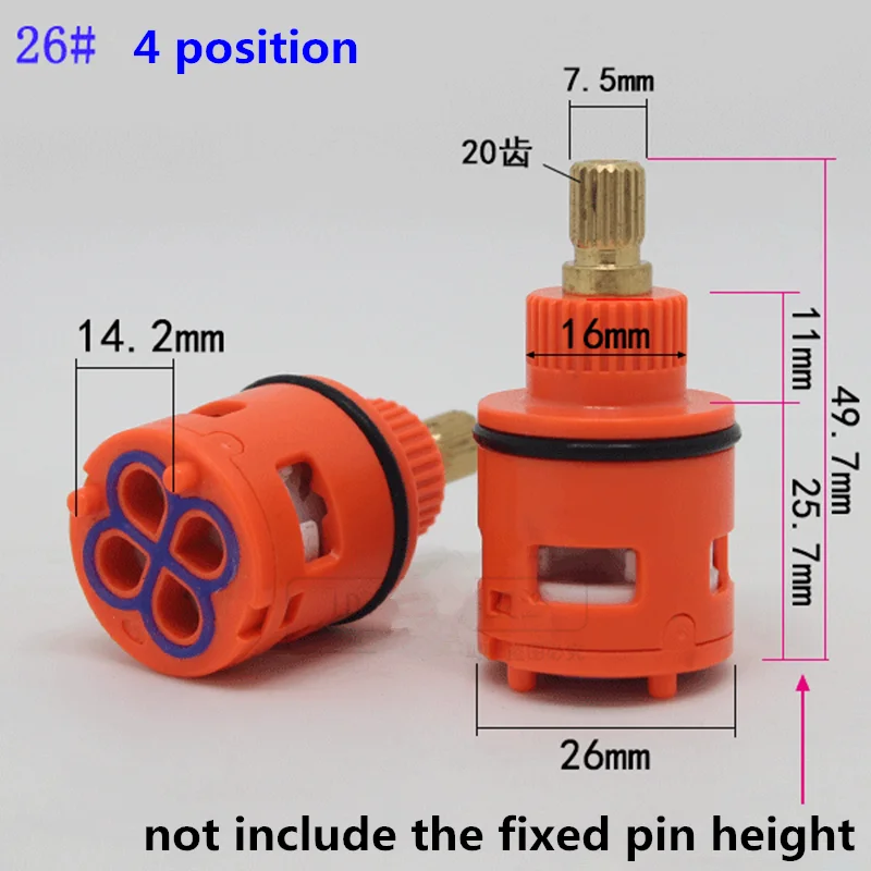 1PC accessori per cartucce rubinetto doccia soffione doccia vasca miscelatore acqua 3/4 posizione 26MM 28MM 33MM 35MM 37MM diametro.