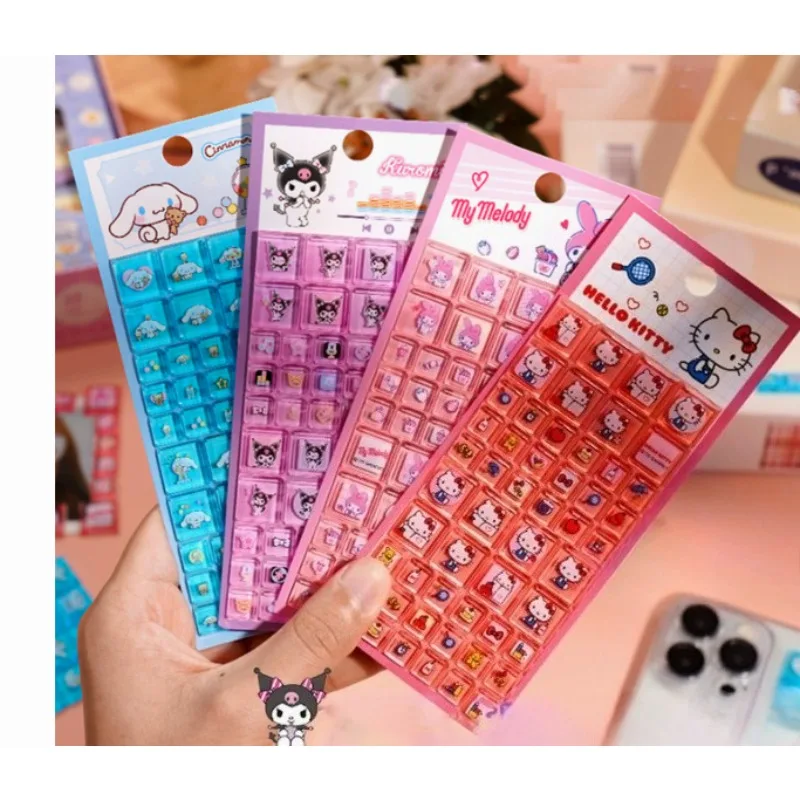 

3D Stereoscopic Crystal Stickers Children's Creative Handbooks Stereoscopic Decoration Stickers