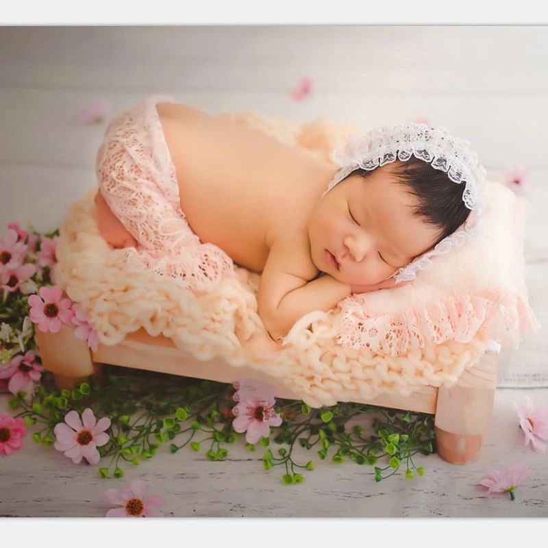 Baby Wooden Props For Photography Photo Studio Photography Wooden Baby Crib