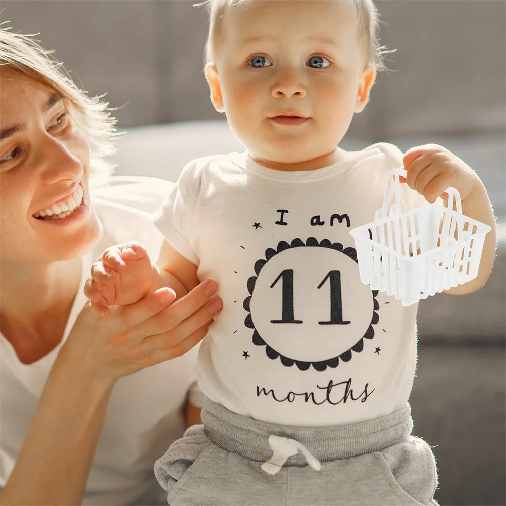 Mini panier à provisions en plastique, jouets pour filles, petite nourriture l'inventaire, enfants âgés de 4 à 5 ans, 20 pièces